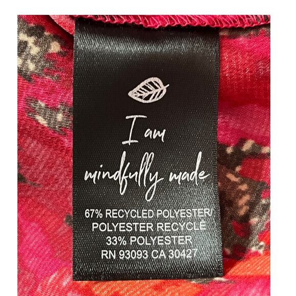 Nic + Zoe dress Mix and Mingle Abstract print red size Medium M - Picture 6 of 8